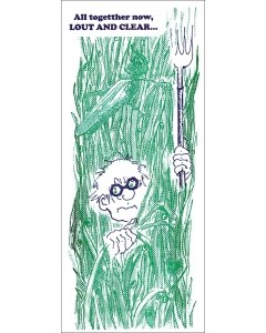 Lout and Clear St.Urho Card