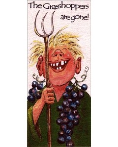 The Grasshoppers are Gone St.Urho Card