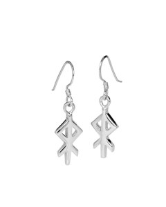 Sterling Rune Earrings - Heart