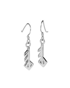 Sterling Rune Earrings - Love
