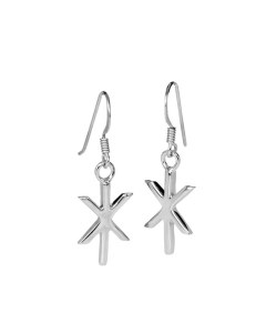 Sterling Rune Earrings - Strength