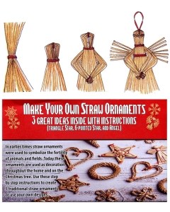 Make Your Own Straw Ornaments Kit