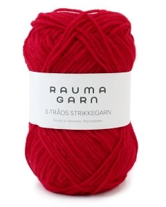 Rauma Strikkegarn 174 Red
