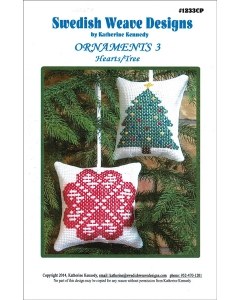 Swedish Weaving Hearts and Tree Ornaments Chart Pack