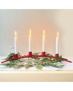 Swedish Candleholders - Red