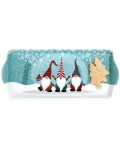 Three Stripey Hat Tomtar Almond Cake Tray 