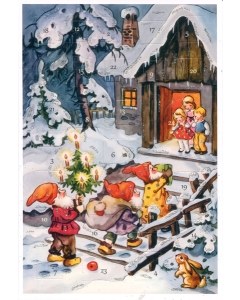 Tomtars Arrive Advent Calendar Card