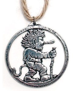 Norwegian Troll Pewter Ornament