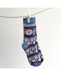 Viking Knits Blue Selbu Star Socks