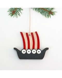 Viking Ship Ornament