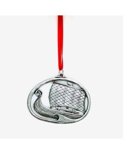 Viking Ship Pewter Ornament