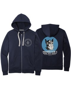 Vintage Viking Zipper Hoodie