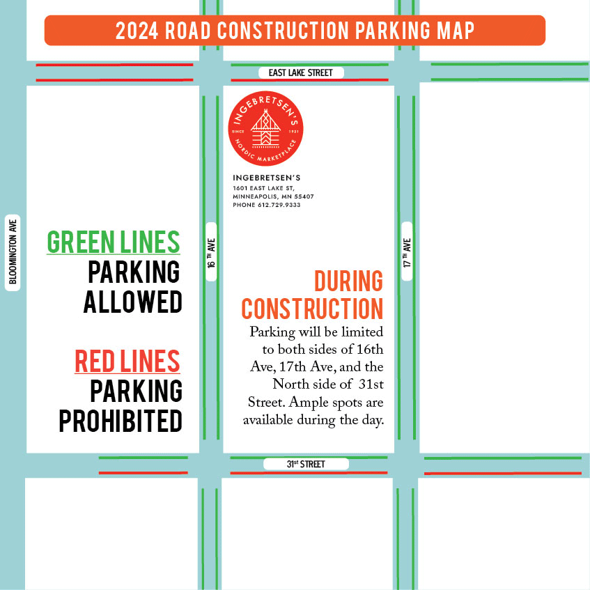 Road Construction Summer 2024 Parking Guide Map